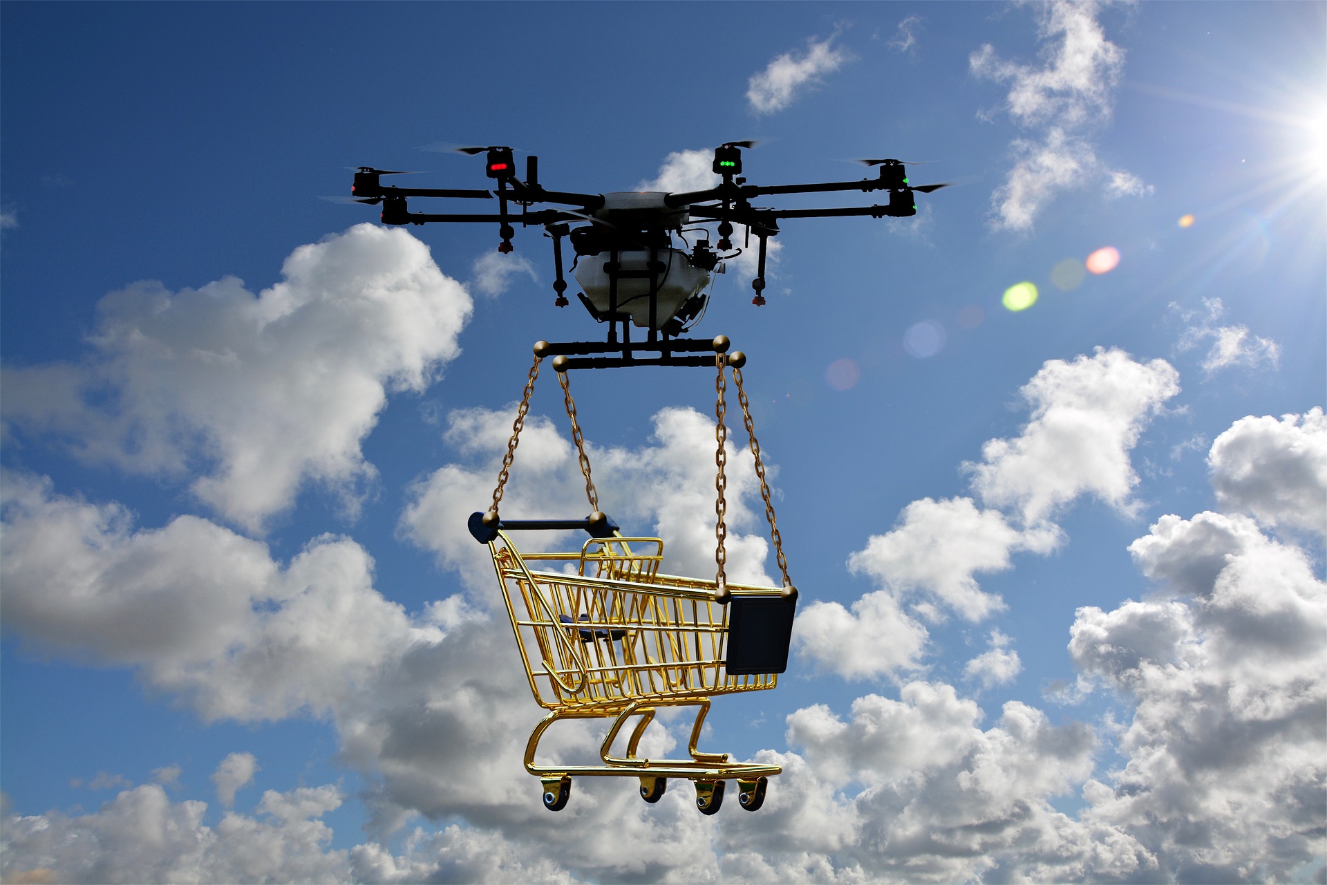 Drone Delivering as a new type of Courier Service